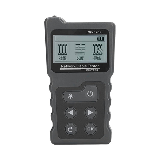 Cable tester, NF-8209, LCD display, Length Measure, POE, Network Tool, Scan cable, Black