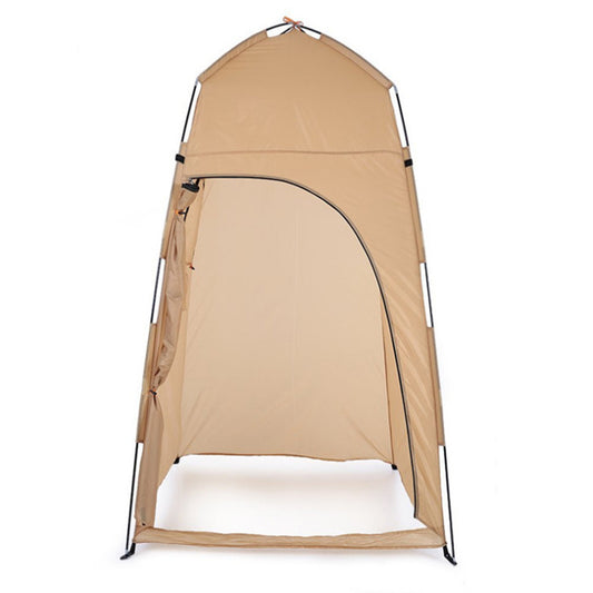 Shower Tent, 2000mm, Outdoor, Polyester, Waterproof, Yellow