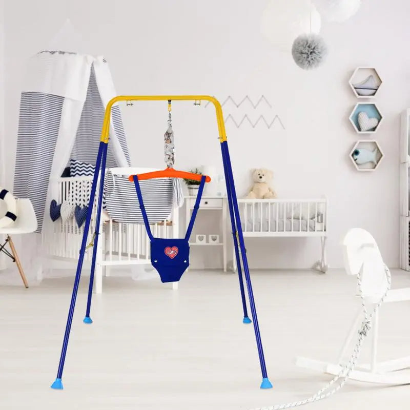 Balançoire pour bébé, Tissu, Intérieur et extérieur, Chaise à bascule, Bleu