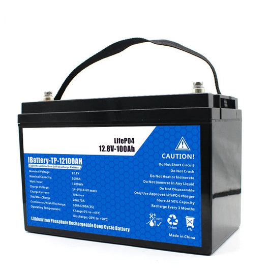 Battery, 24V, 100AH, For Solar, Lithium, Black