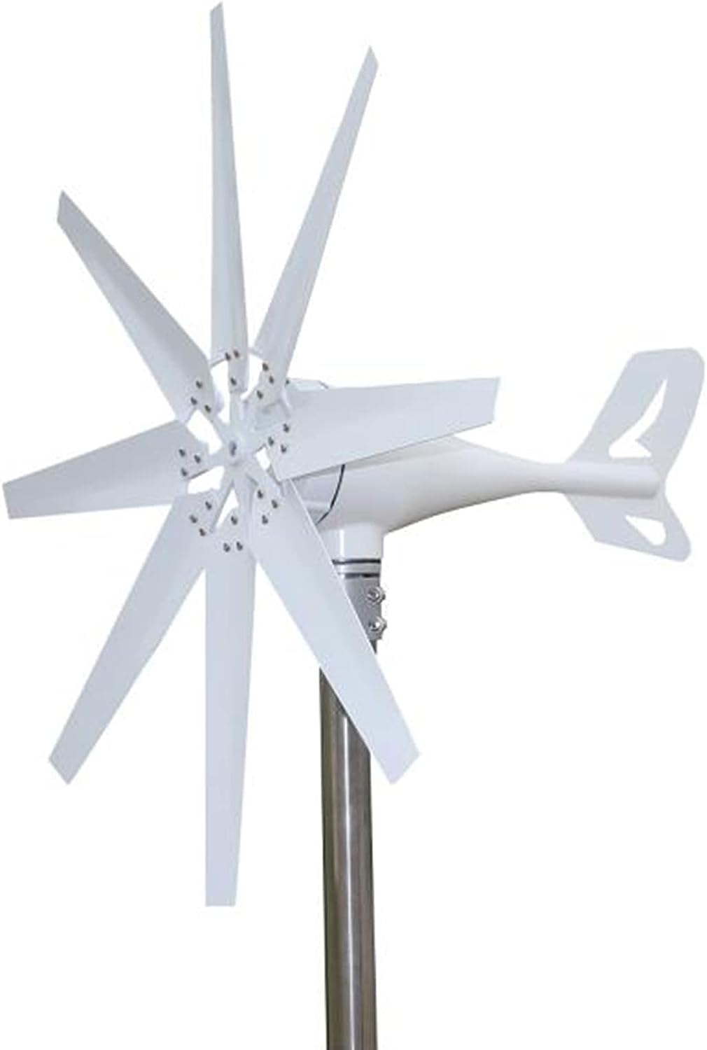 Wind Turbine, SUN-1000, 2000W, 24V, 8 Blades, without MPPT Controller, White