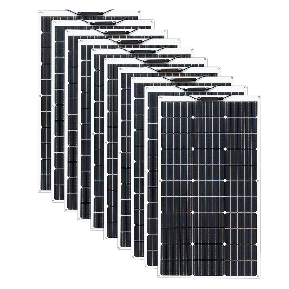 Solar Panels, Xinpuguang, Monocrystalline, Flexible, 10 pcs, 100W, Black