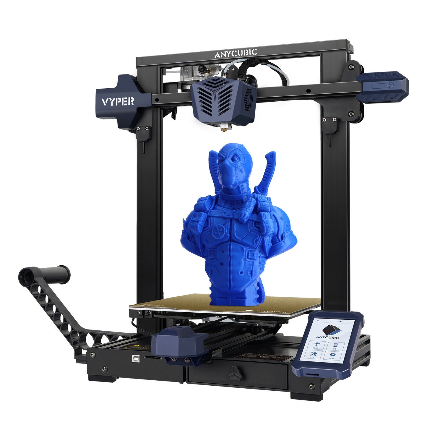 Imprimantă 3D, Anycubic, Vyper, 220V, 180mm/s, FDM, Nivelare automată, Negru