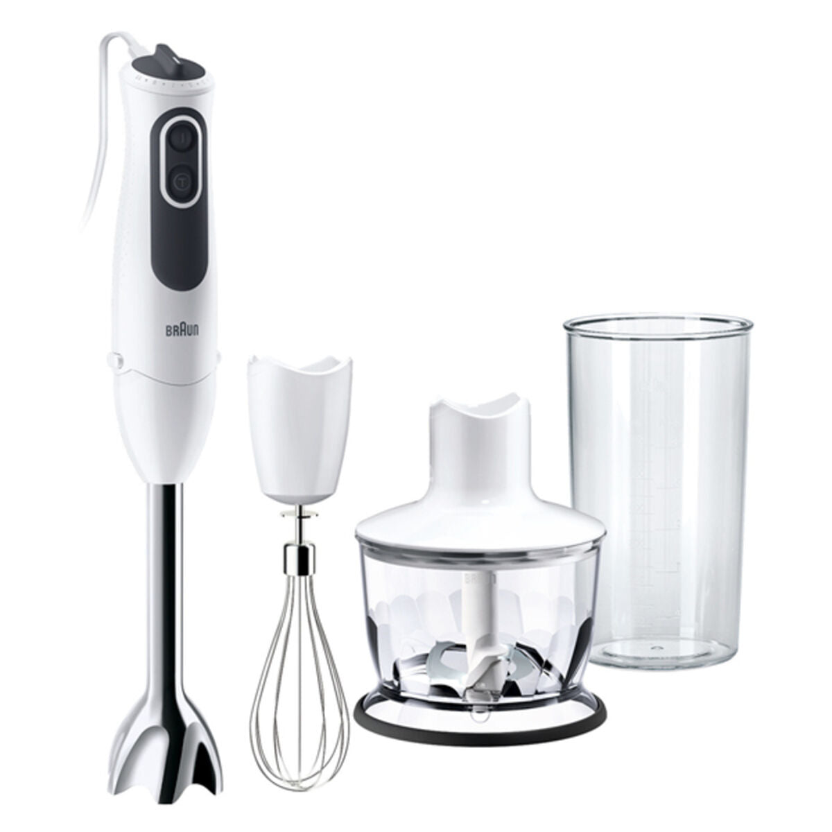 Hand-held Blender Braun Minipimer 3 Vario MQ3135 Sauce 750W Black Black/White White 750 W