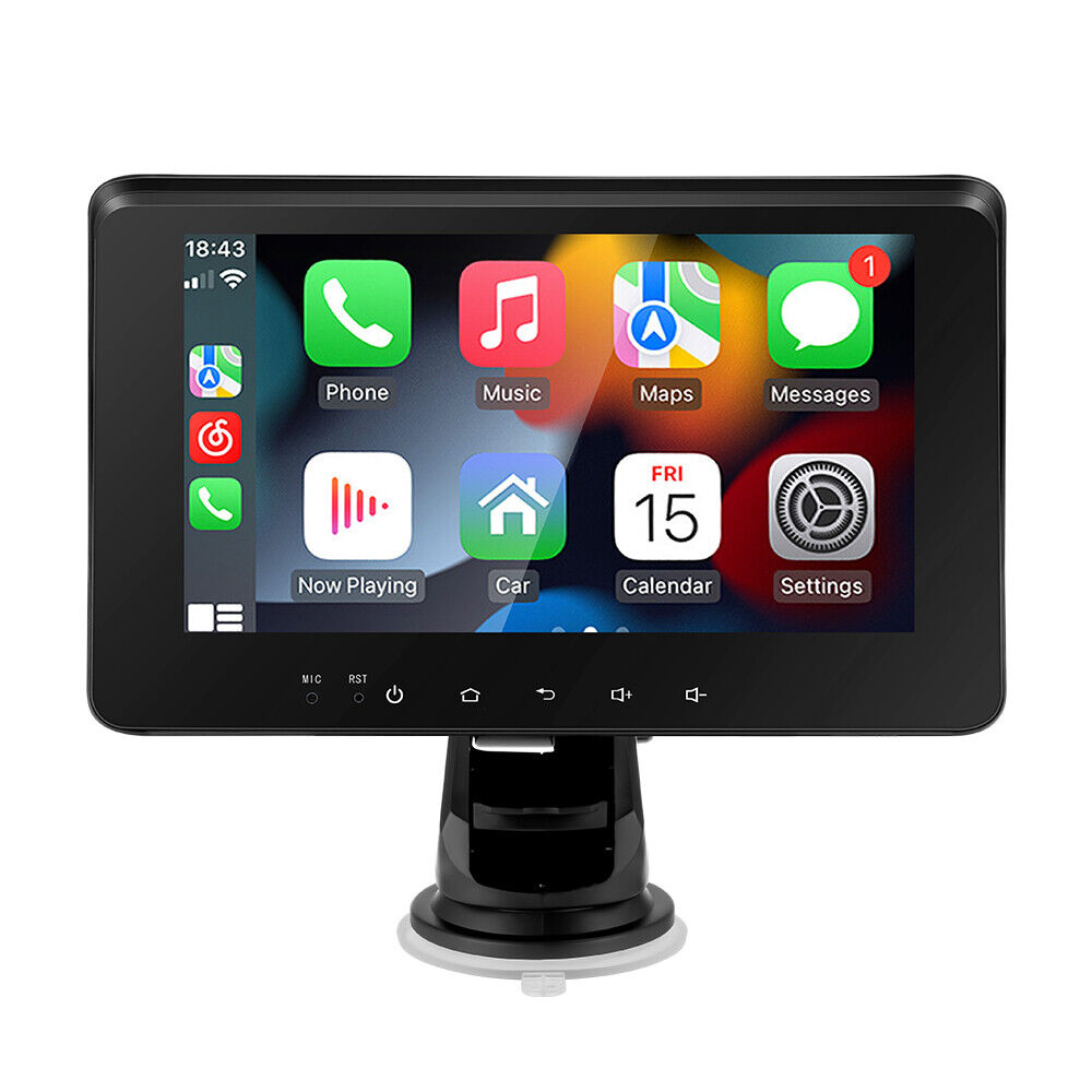 Car Multimedia Player, Gearelec, 1GB, 32GB, Android Auto, 12LED, Cam, Black