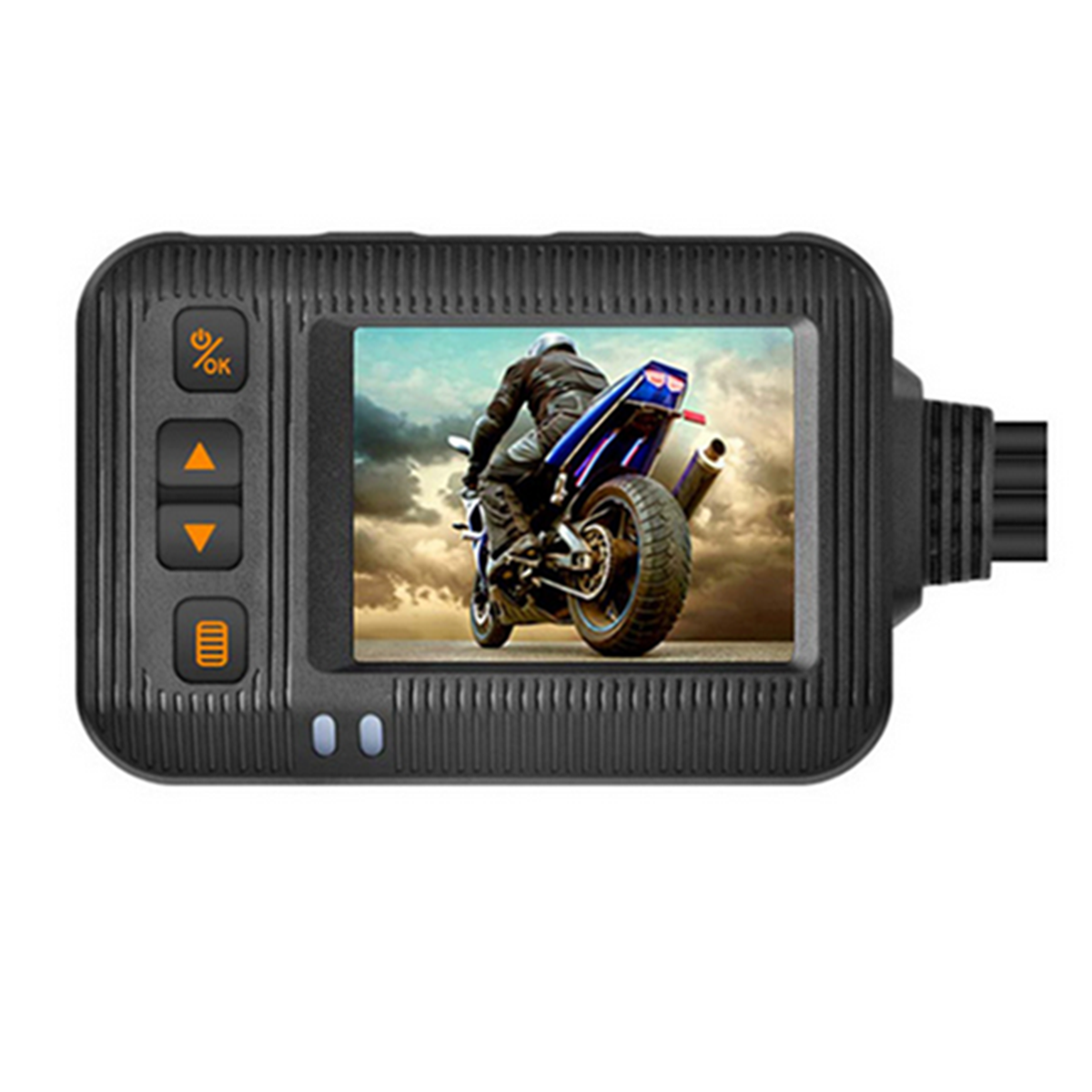 Dashcam pour moto, FHD, vision nocturne, WiFi, étanche, noir