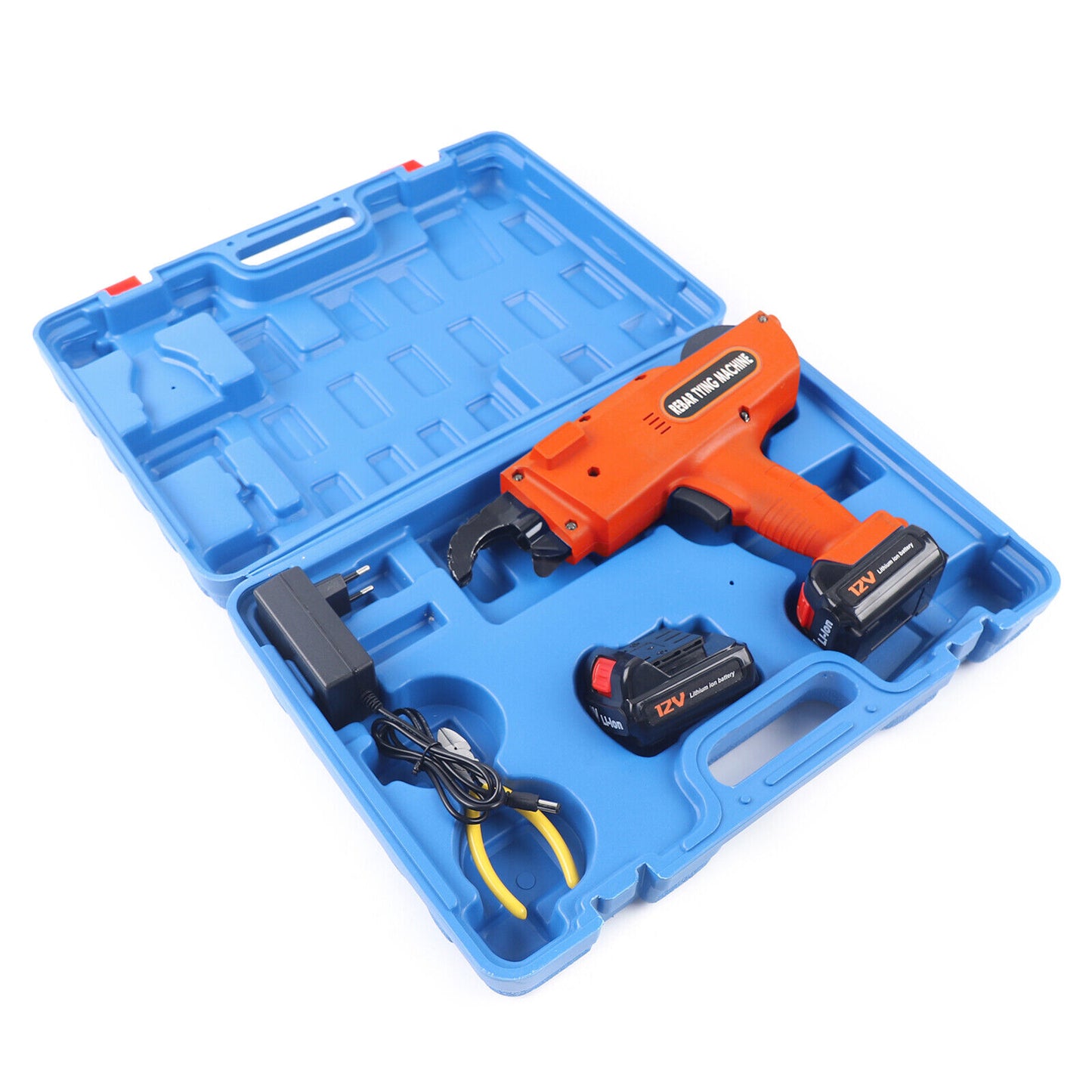 Rebar Tying Machine, 12V, Metal, 34mm, One Battery, Orange