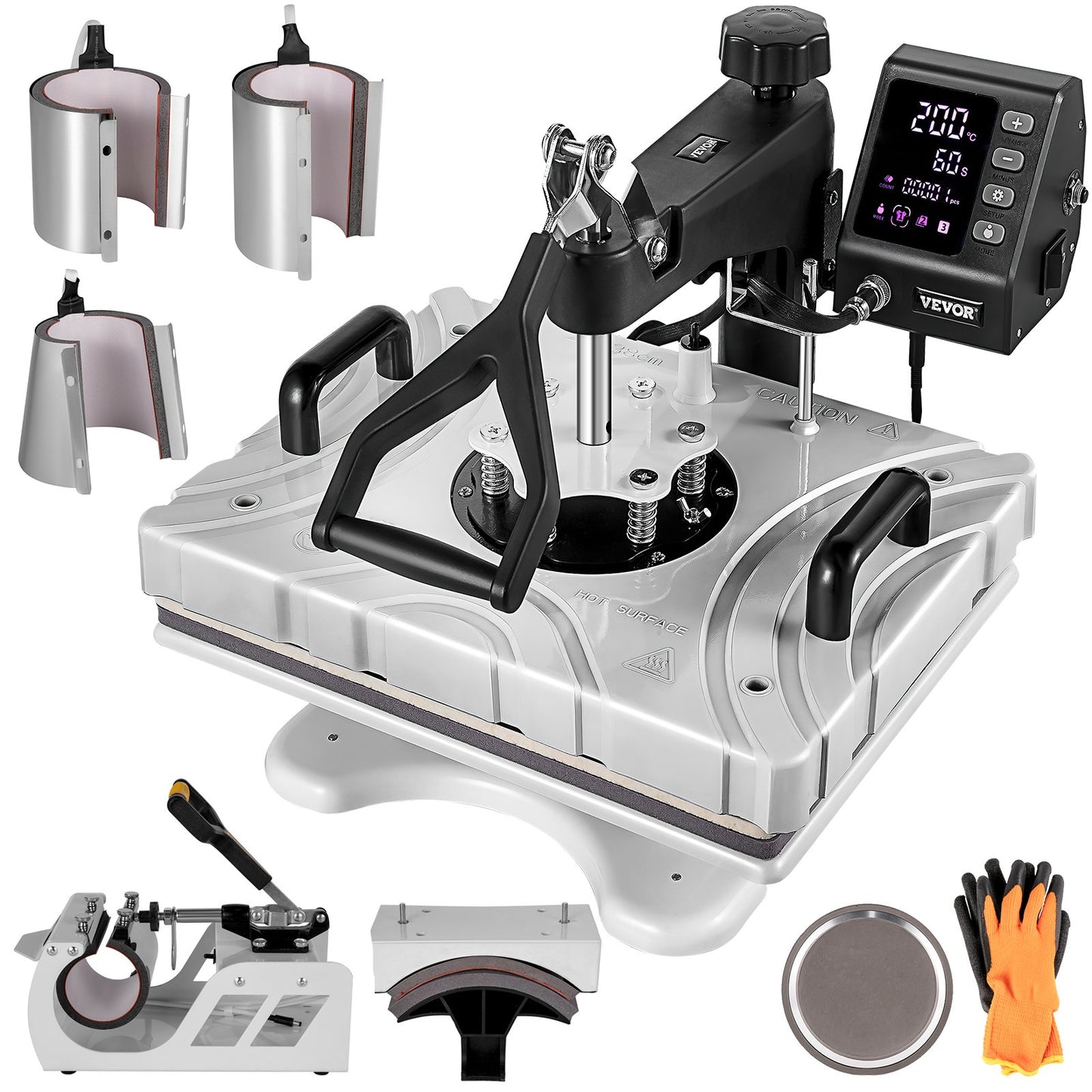 8-in-1 10-in-1 Heat Press Machine 12x15in 360 Swing Away Design for Sublimation Result