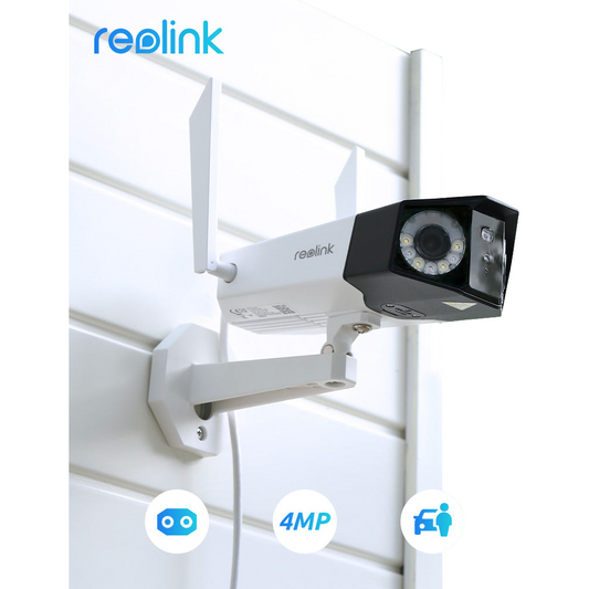 4MP Reolink DUO WIFI Camera Human Detection IP66 Color Night Vision 2 Way Audio