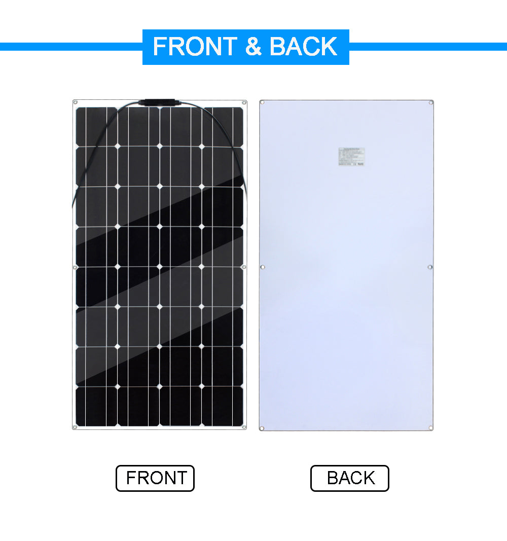 300W 12V Monocrystalline Kit 200W 100W Flexible Lightweight Solar Panel