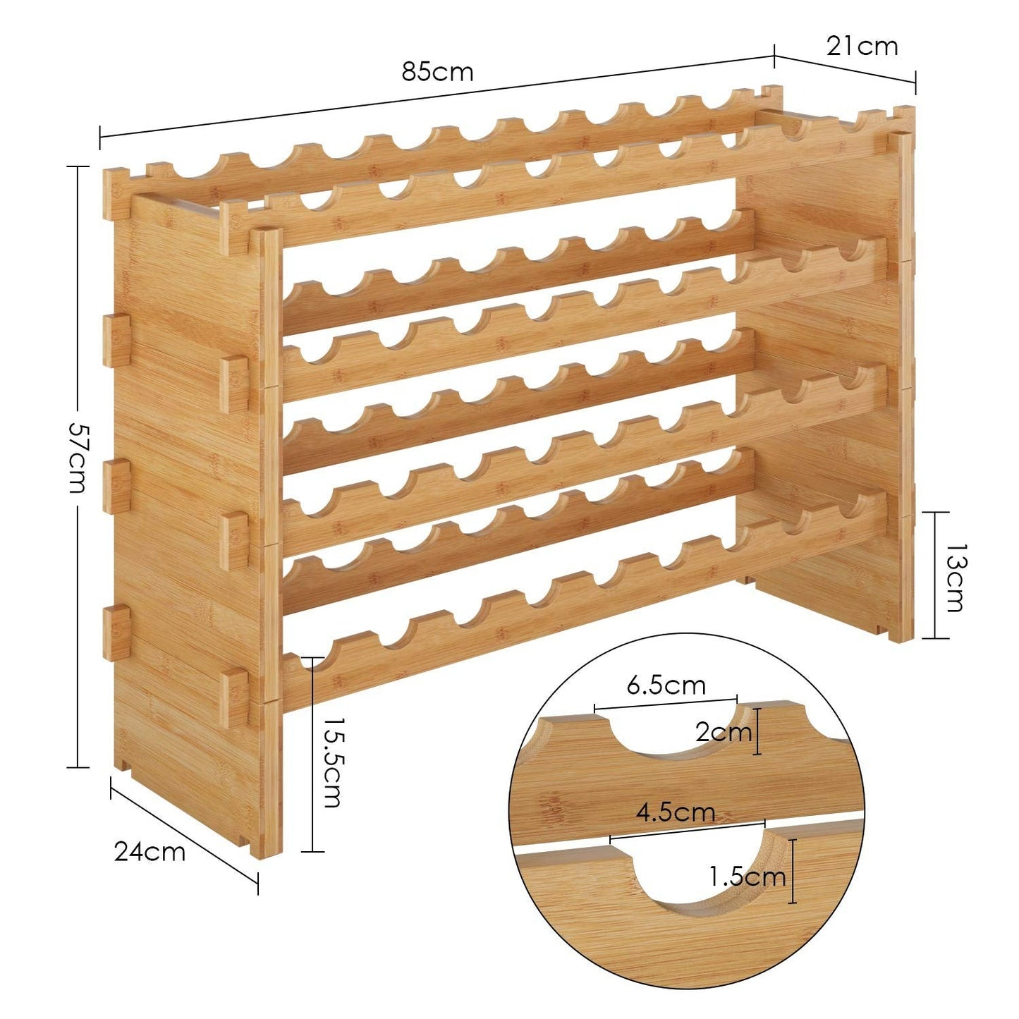 Wijnrek | Hout | Wijnkast | Wijnopslag