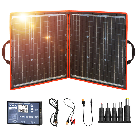 80W 18V Foldable Solar Panel 12V, 300W Flexible