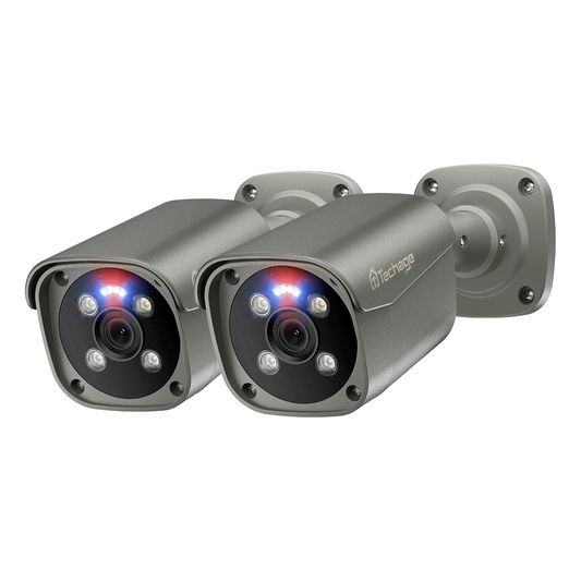 8MP PoE Outdoor Bullet IP Camera H.265 Two-way Audio, Motion Detect, Email Alert, XMeye, IP66, 0.01Lux