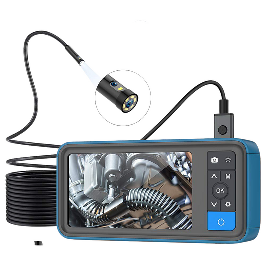 Dual Lens 1080P Endoscope Camera 4.5" 6 LED 32G TF