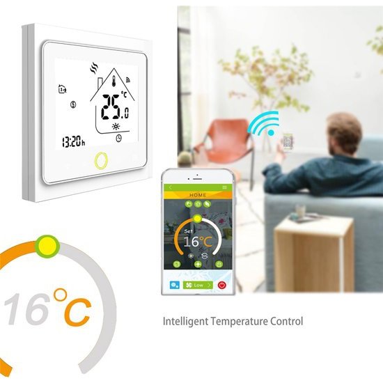 Slimme thermostaat WIFI l Multifunctioneel l Gemakkelijk te installeren l Energiebesparend l Betrouwbaar l Gemakkelijk te bedienen