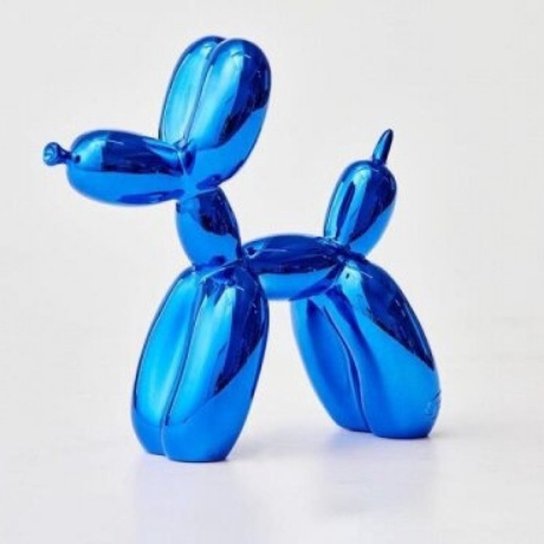 Figurină Artick Balloon Dog - Balloon Dog - Replica Jeff Koons - Decorat - Artă - 17x17x7 Cm - Albastru