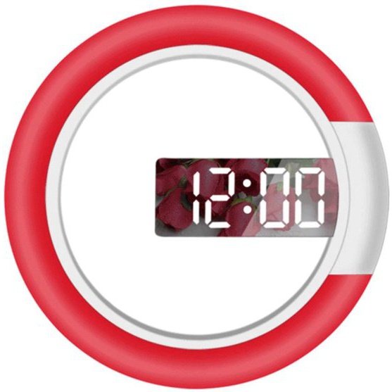 Horloge murale numérique LED - horloge 3D - numérique - avec télécommande - lampe RGB