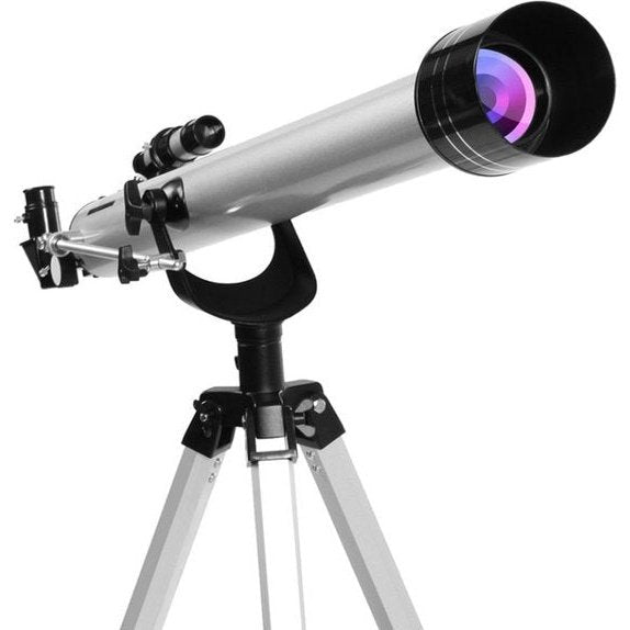 Télescope | 675x agrandi | Observateur des étoiles | Miroir du ciel | Télescope monoculaire professionnel | Objectif | Astronomie | Blanc