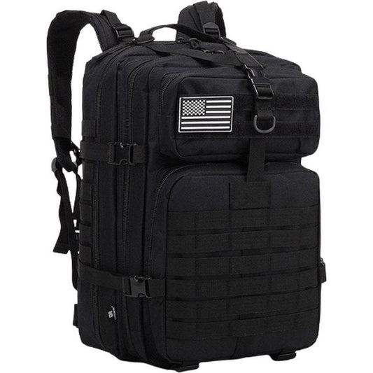 Rucsac militar - Genți - Unisex - 50 Litri - Rezistent la rupere - Curele de umăr Curele de șold - Greutate 1,4 kg - Negru