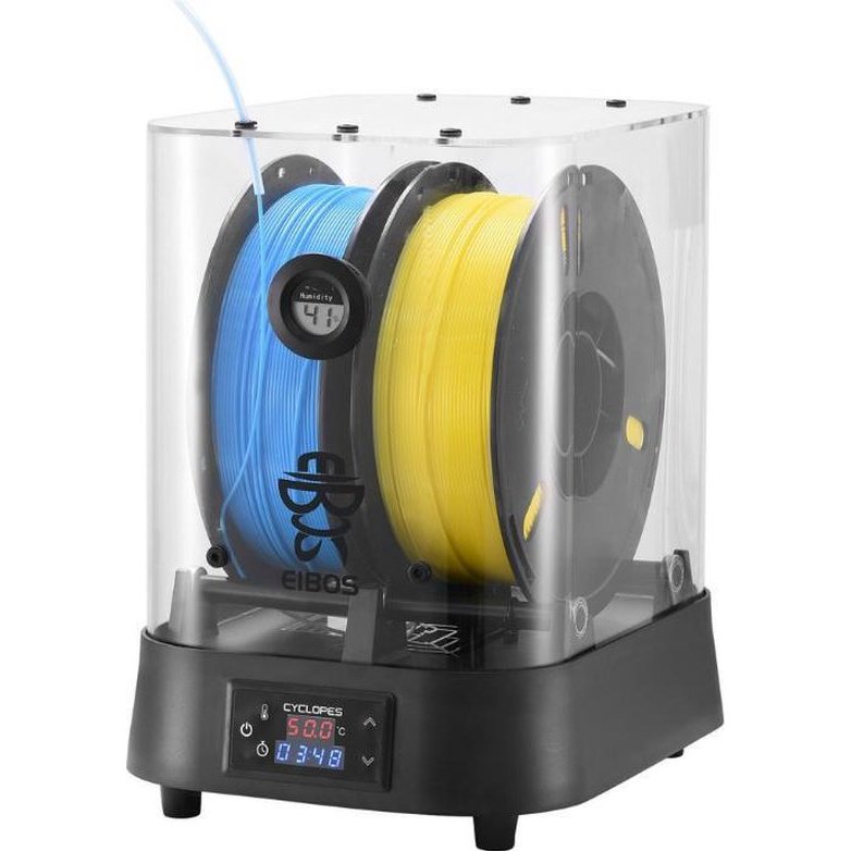 Dubbele Filamentdroger | 100 W | 3D Printer | Droogmachine | max 4 Rollen | <70 graden | Zwart