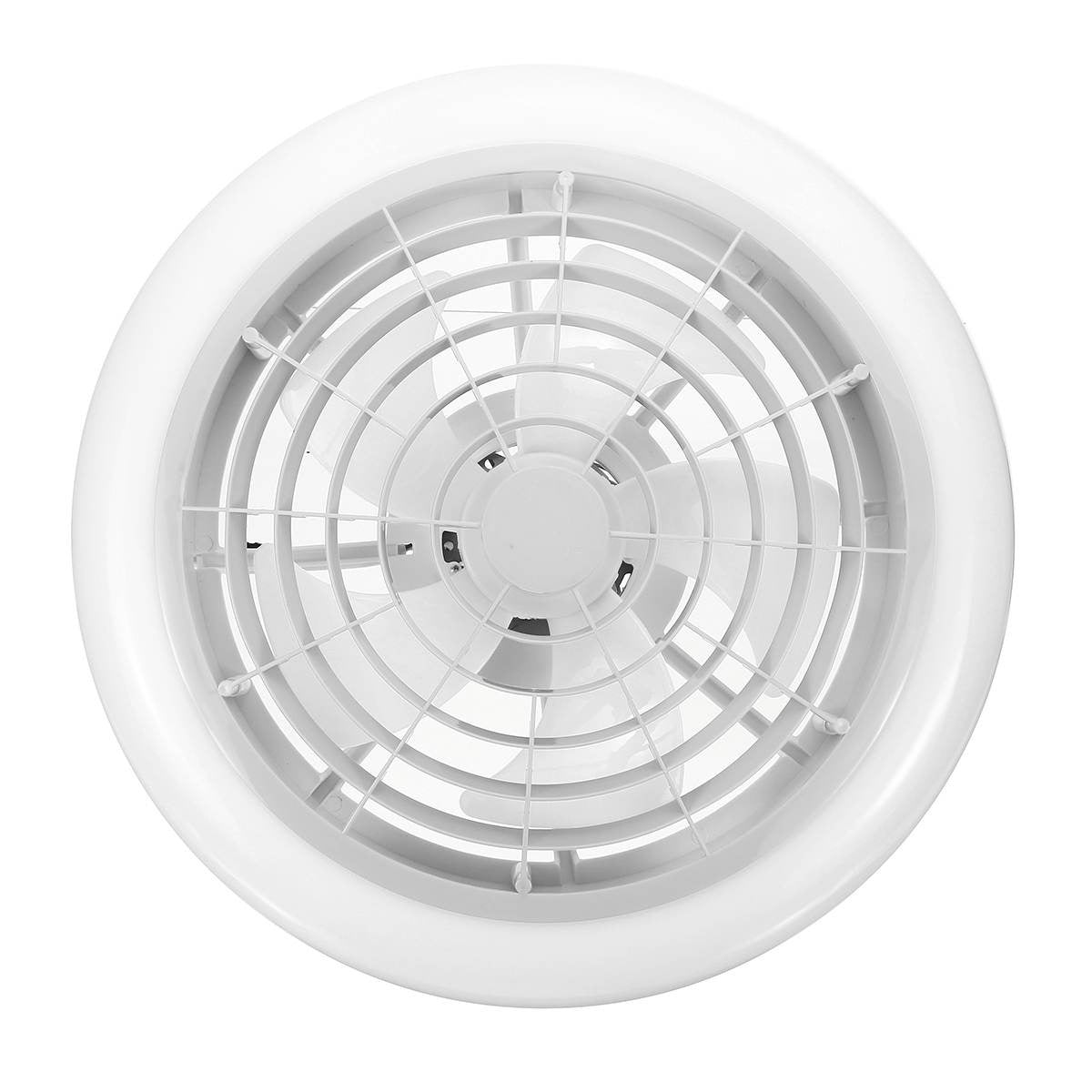 Ventilator inteligent de tavan | Alb | 45 cm | Telecomanda | Funcționează pe WiFi | Cu iluminare | bec | Ventilator și lampă într-unul