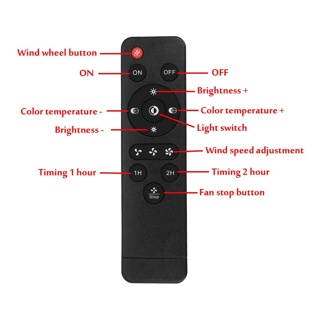 Ventilator inteligent de tavan | Alb | 45 cm | Telecomanda | Funcționează pe WiFi | Cu iluminare | bec | Ventilator și lampă într-unul