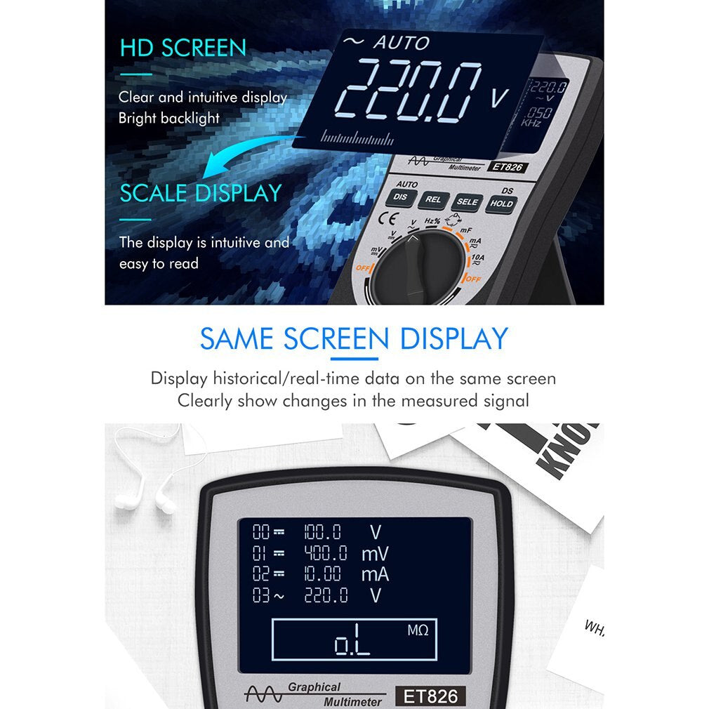 Oscilloscop digital inteligent MUSTOOL MT8205 2-în-1