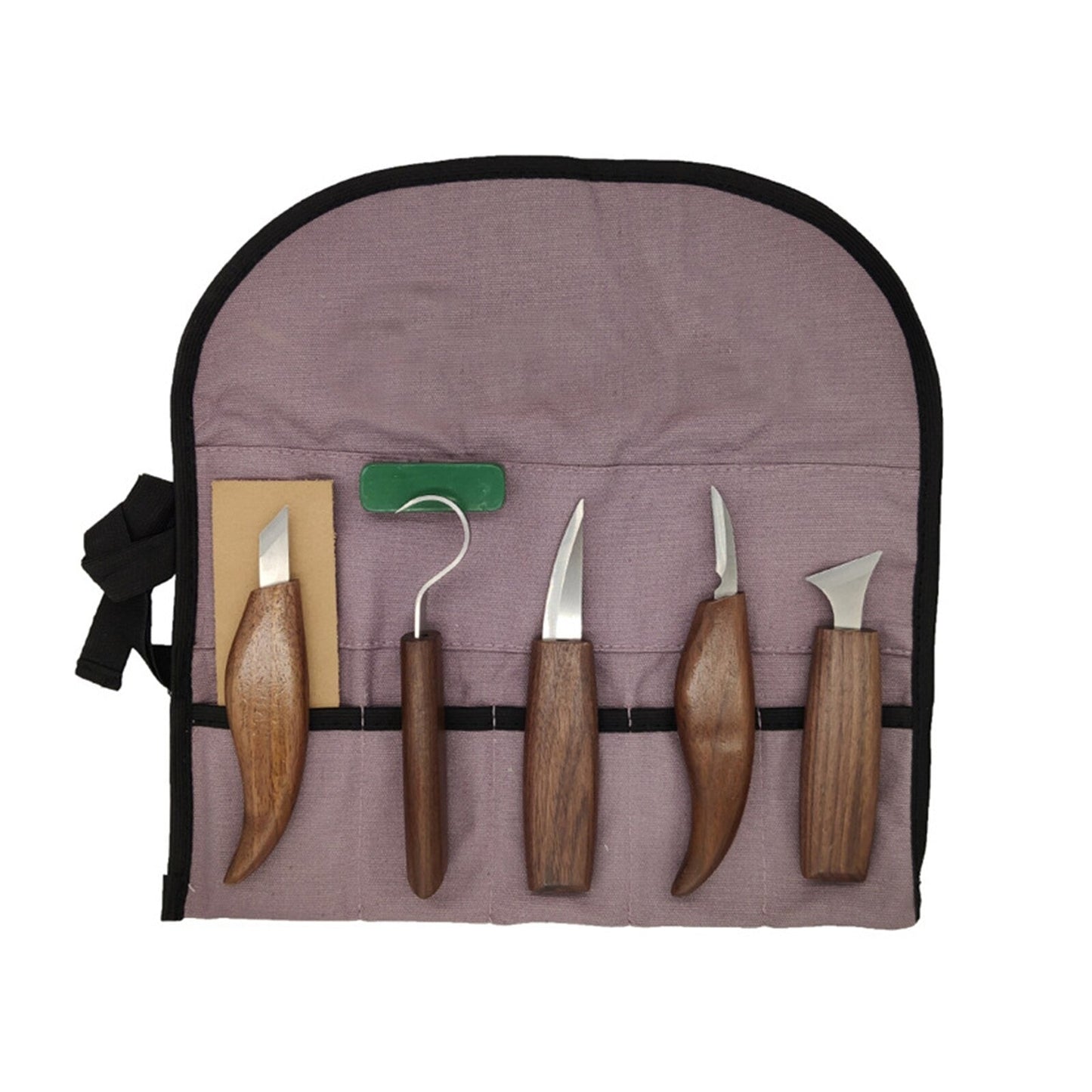 Set de cuțite pentru sculptură în nuci, 7 bucăți, instrument de modelare pentru sculptură manuală, set de instrumente de mână, pentru decojire, sculptură în lemn, lingură sculpturală, tăietor de sculptură