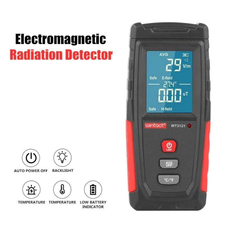 Testeur électromagnétique, compteur EMF, compteur de rayonnement, 5G, détecteur de rayonnement