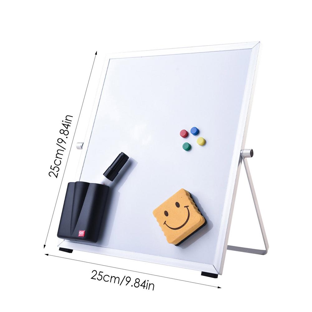 Whiteboard | Magnetisch Whiteboard voor Kinderen | Mini Tekenbord | Uitwisbaar | Wit | 25x25cm |