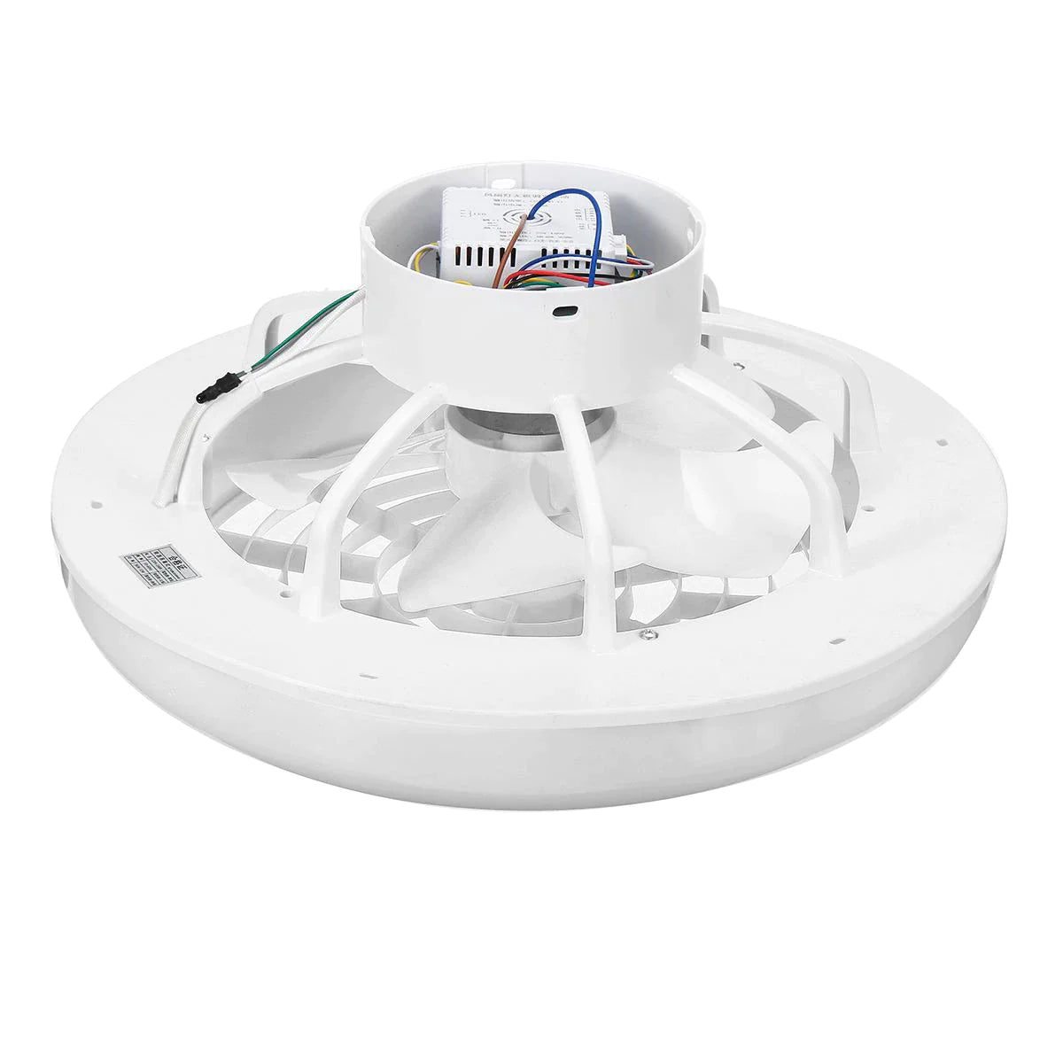 Slimme plafondventilator | Wit | 45 cm | Afstandsbediening | Werkt op wifi | Met verlichting | lamp | Ventilator en lamp in één