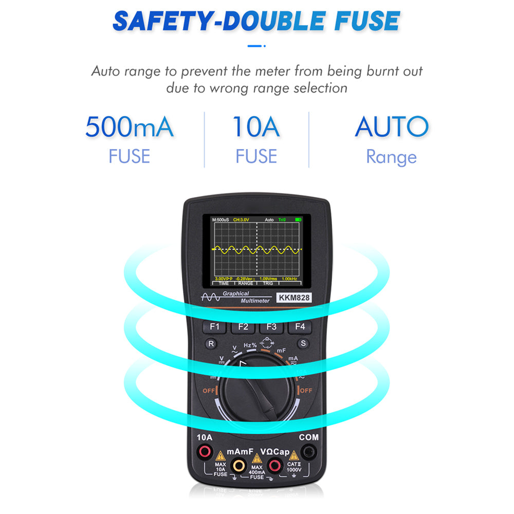 Digital Oscilloscope Multimeter 2.4" 1MHz 2.5Msps