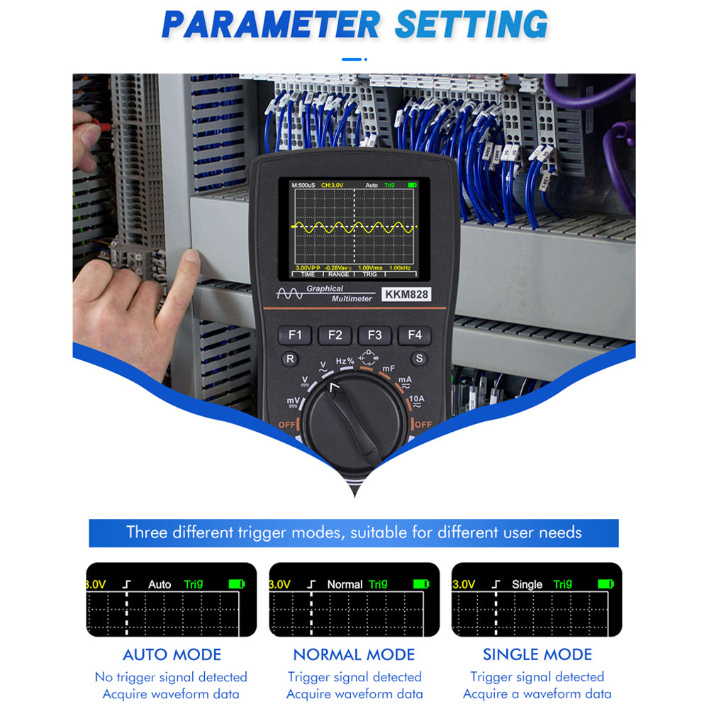 Multimètre oscilloscope numérique 2,4" 1 MHz 2,5 Msps