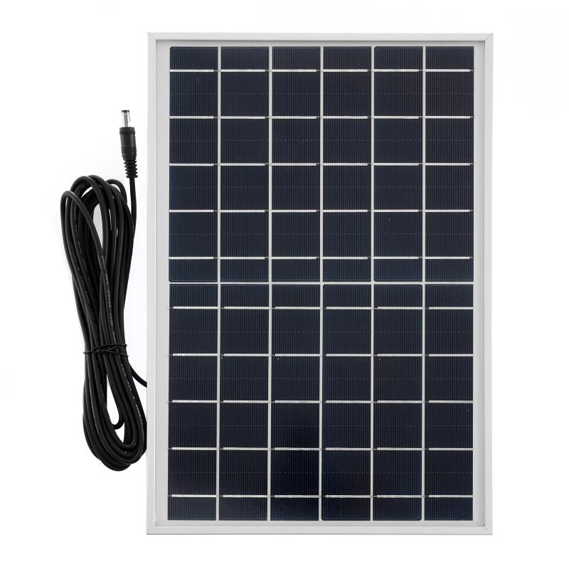 Panou solar portabil | 10W | 6V | USB | DC | 6 iesiri | Camping | Panou solar compact | Centrală electrică | Generator | Panouri solare | Set complet