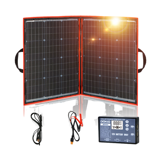 100W Foldable Flexible Mono Solar Panel, 36 Cells, 700x500x25mm, CE, TUV Certified