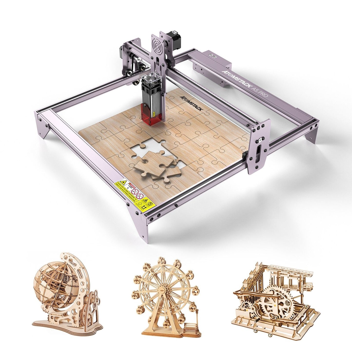 Mașină de gravat | Mașină de tăiat cu laser 40W | 410 x 400 mm | Laser 5W | Gravura | Cutter