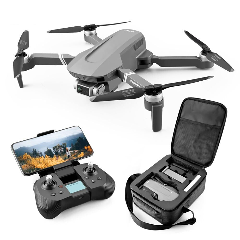 Professionele 4K drone - 2km bereik - 5G WiFi - 2 assen - opvouwbaar - 1 batterij  - 3500mAh - reistas