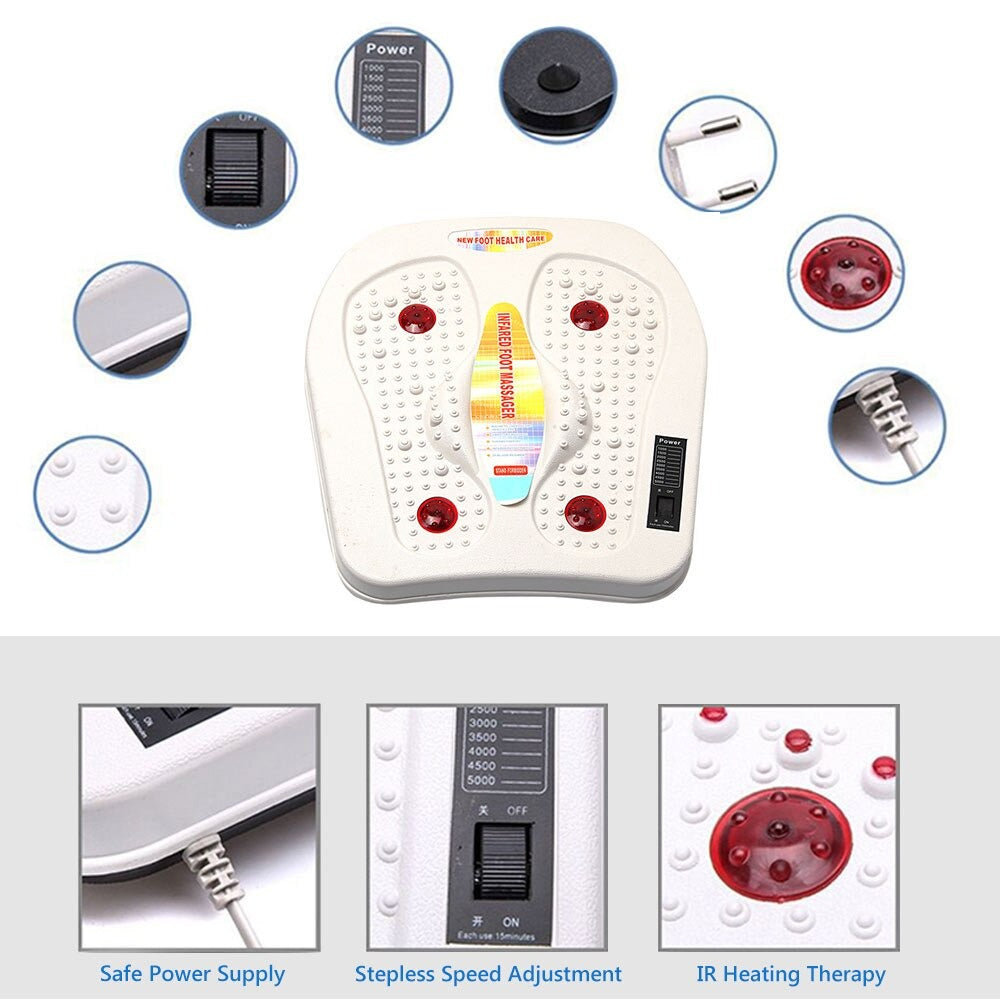 Voetmassage Machine | 3W | Detox | Lichaamsmassage | Infrarood | Ontspanning | Wit