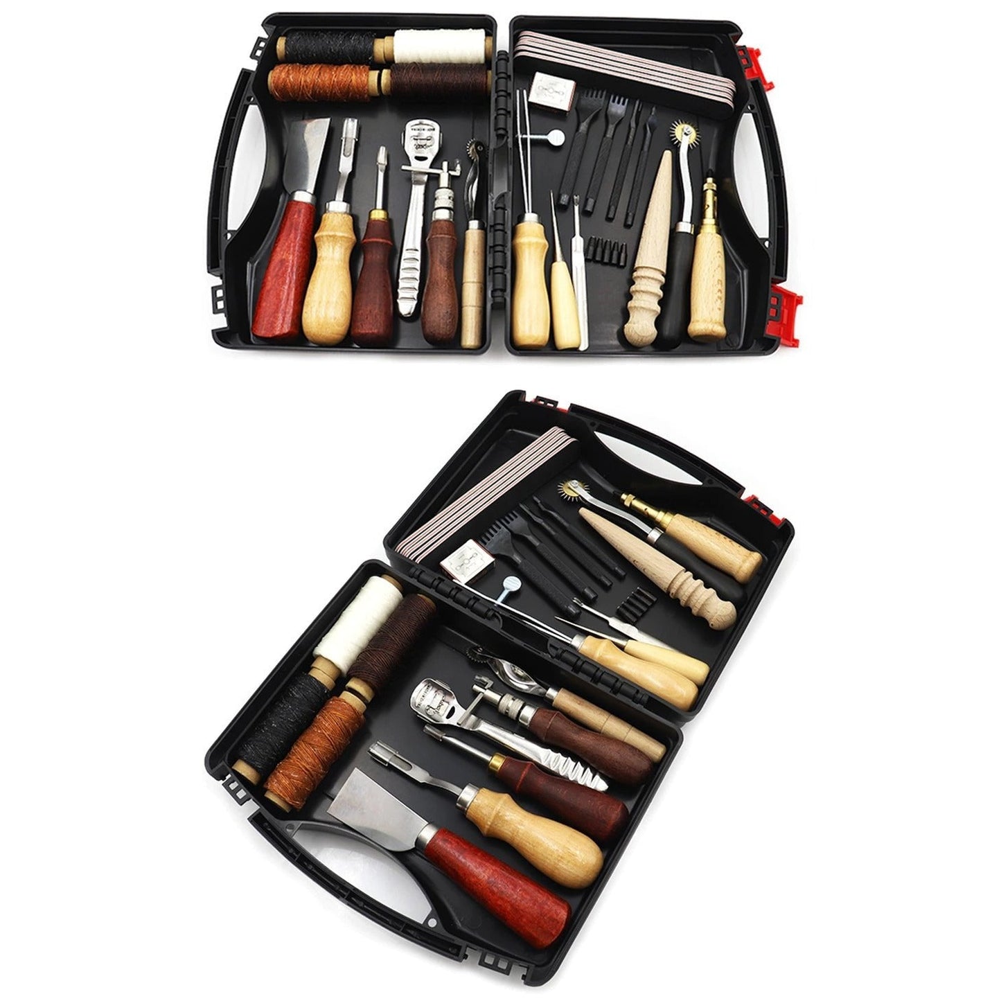 Leerbewerking Set Naaiset Gereedschap Set Leernaalden Naai Accessoires Naai spullen Naai Kit Naai Set Leerbewerking Gereedschap Leerbewerking Tools Reparatie Complete Set 44 Stuks