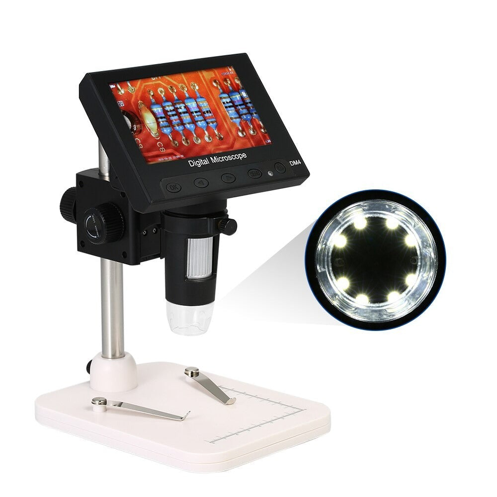 Microscop cu iluminare LED | Ecran LCD | mărire 1000x | 720P | Armare | Lupă