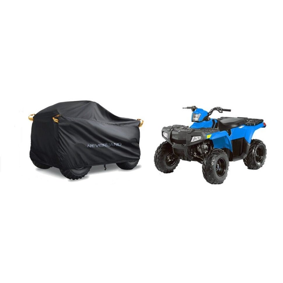 Husă universală pentru quad și ATV - Husă de protecție - Husă quad - Universal - Impermeabil - 256x110x120cm - Cu benzi reflectorizante - Negru